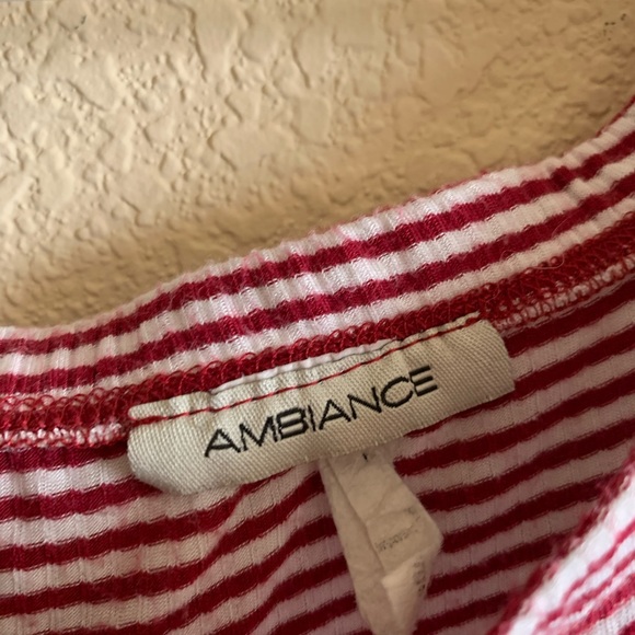 Red and white striped body suit - Picture 2 of 4